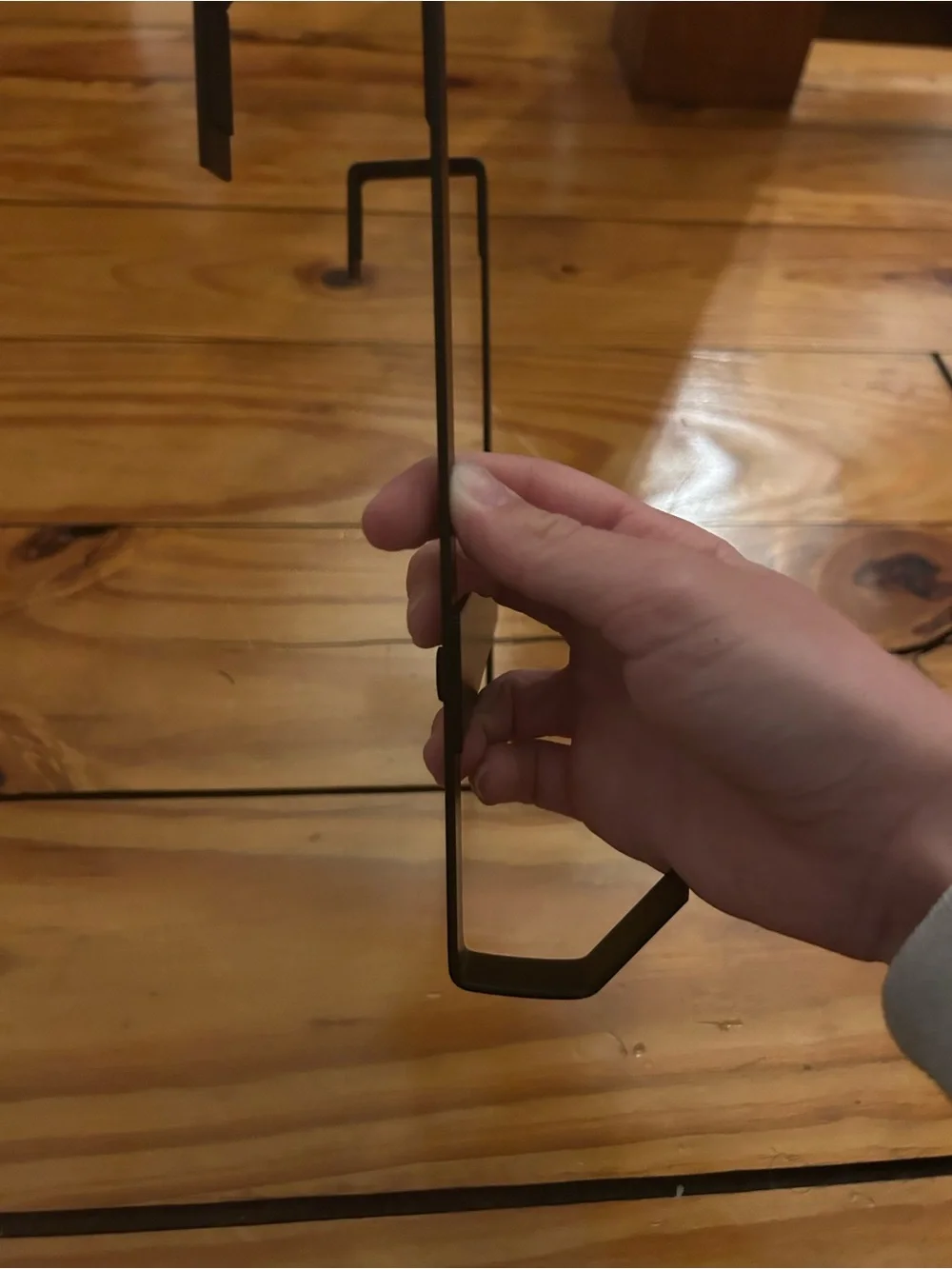 Matte Black Over-Door Double Hook Hanger